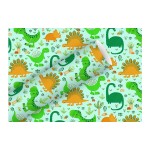 Braun + Company Papier cadeau Funny Dinos 2 m x 70 cm