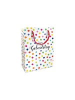 B+C Geschenktasche Happy Dots, Grösse: 26x36x13 cm