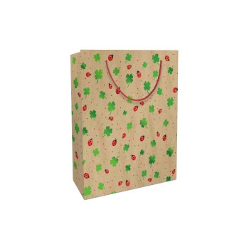 B+C Geschenktasche Natural Luck, Grösse: 25x33x11cm