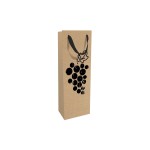 Braun + Company Sac à bouteilles Raisins 12 x 37 x 8 cm, Brun