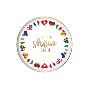 B+C Teller Flaggen 23cm, 10 Stück