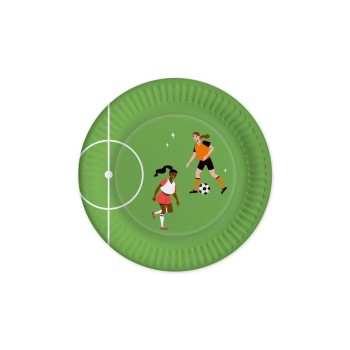 B+C Teller Womens Football grün, 10 Stück