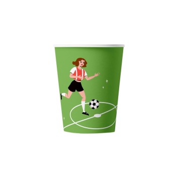 B+C Becher Womens Football grün, 2.5dl, 10 Stück