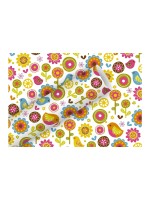 B+C Geschenkpapier 2mx70cm, Birdland weiss