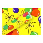 Braun + Company Papier cadeau Ballons de baudruche 2 m x 70 cm, Jaune