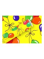 B+C Geschenkpapier 2mx70cm, Luftballons gelb