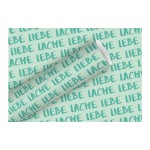 Braun + Company Papier cadeau Vivre l'amour 2 m x 70 cm, Turquoise