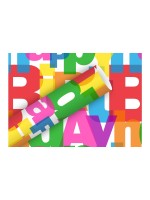 Braun + Company Papier cadeau Power Birthday 2 m x 70 cm, Multicolore