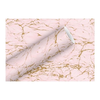 B+C Geschenkpapier 2mx70cm, Marmor rosa