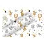 Braun + Company Papier cadeau Little Ones 2 m x 70 cm, Multicolore