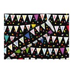 Braun + Company Papier cadeau Fanion 2 m x 70 cm, Noir