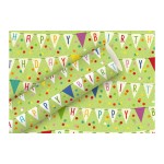 Braun + Company Papier cadeau By Nature Fanion 1,5 m x 70 cm, Vert