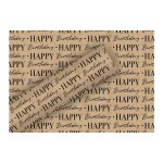 Braun + Company Papier cadeau By Nature Graphic Birthday 2 m x 70 cm