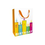 Braun + Company Sac cadeau Joyeux anniversaire 26 x 36 x 13 cm