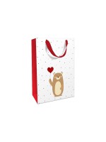 B+C Geschenktasche Tapsy Bear, Grösse: 26 x 36 x 13 cn