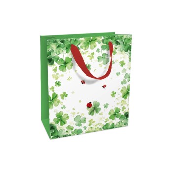 B+C Geschenktasche Lucky, Grösse: 18 x 21 x 8 cm