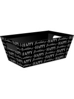 Braun + Company Carton cadeau Anniversaire graphique 25 x 16 x 7.5 cm