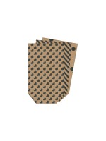 B+C Tüten Kraftpapier, Stripes, 16x26cm, 10 Stück
