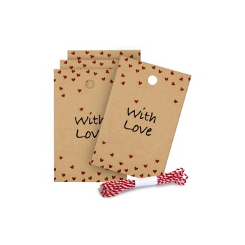 B+C Geschenkanhänger 5-teilig, With Love