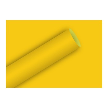 Braun + Company Papier cadeau Jaune uni, 2 m x 70 cm