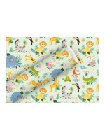 B+C Geschenkpapier 2mx70cm, 80 gm2, Happy Animals
