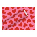 Braun + Company Papier cadeau Coeurs roses, 2 m x 70 cm
