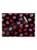 B+C Geschenkpapier 2mx70cm, 70 gm2, Lippen schwarz