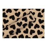 Braun + Company Papier cadeau Coeurs, 2 m x 70 cm