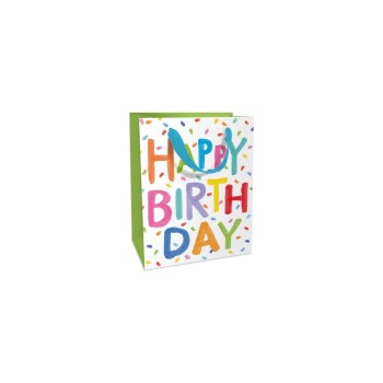 B+C Geschenktasche Happy Birthday, Grösse: 12x15x6cm B+C Geschenktasche Happy Birthday, Grösse: 12x15x6cm