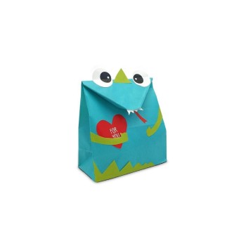 B+C Geschenktüten 12x21x6cm 2er Set, Monster