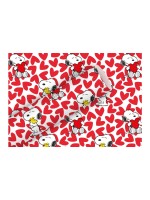 B+C Geschenkpapier Kraft 2mx70cm, Snoopy Love rot
