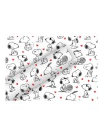 B+C Geschenkpapier Kraft 2mx70cm, Snoopy weiss