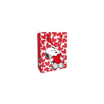 B+C Geschenktasche Snoopy Love, Grösse: 24 x 36 x 13 cm