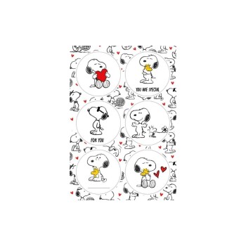 Braun + Company Autocollant à motif Snoopy, 24 pièces