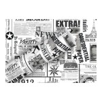 B+C Geschenkpapier 80g/m2, 70cm x 2 m, News