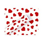 Braun + Company Papier cadeau Lovely Rouge/Blanc, 70 cm x 2 m
