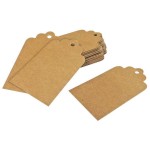 B+C Anhänger-Set aus Kraftkarton, 24 Stück, 4 x 74 cm