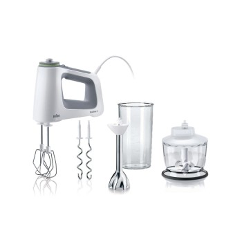 Braun Handmixer MultiMix 5 HM5137WH, 750 Watt, stufenlose Geschwindigkeit, Turbo Braun Handmixer MultiMix 5 HM5137WH, 750 Watt, stufenlose Geschwindigkeit, Turbo