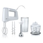 Braun Handmixer MultiMix 3 HM3137WH, 500 Watt, 5 Geschwindigkeitsstufen, Turbo