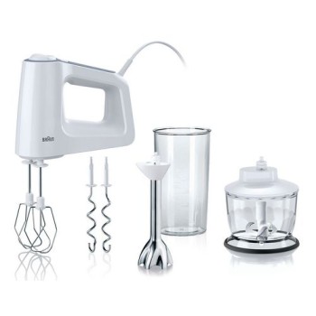 Braun Handmixer MultiMix 3 HM3137WH, 500 Watt, 5 Geschwindigkeitsstufen, Turbo Braun Handmixer MultiMix 3 HM3137WH, 500 Watt, 5 Geschwindigkeitsstufen, Turbo