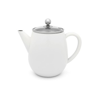 Bredemeijer Théière Duet Eva 1.1 litre, Blanc Bredemeijer Théière Duet Eva 1.1 litre, Blanc