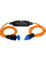 Brennenstuhl Câble de prolongation avec FI 1.5 m + 1.5 m T13, Orange