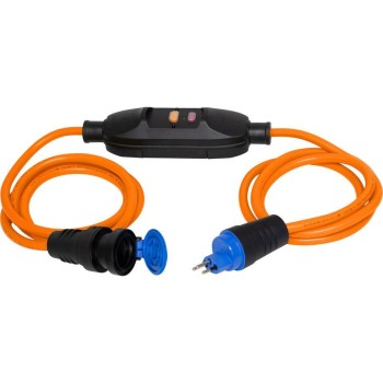 Brennenstuhl Câble de prolongation avec FI 1.5 m + 1.5 m T13, Orange Brennenstuhl Câble de prolongation avec FI 1.5 m + 1.5 m T13, Orange