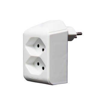 Brennenstuhl 2-fach Abzweigstecker drehbar, 300 Grad drehbar, ohne Schalter Brennenstuhl 2-fach Abzweigstecker drehbar, 300 Grad drehbar, ohne Schalter