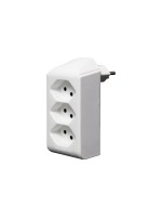 Brennenstuhl 3-fach Abzweigstecker drehbar, 300 Grad drehbar, ohne Schalter