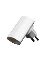 Brennenstuhl Fiche plate 1 x T13, pivotant à 300°, plat, blanc