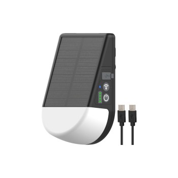 Brennenstuhl Akku Solar LED Outdoor Lampe, KL300AS Kederadapter, 250lm, IP54, USB C