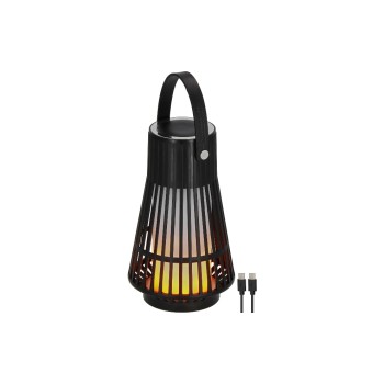 Brennenstuhl Akku LED Outdoor Lampe, FL 100 A Flammeffekt,30lm,IP44,Bügel,USB C