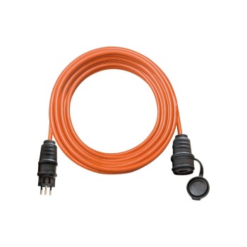Qualitäts-Baustellenverlängerungscâble, 10m, orange, 3-polig, T12/T13, IP44 Qualitäts-Baustellenverlängerungscâble, 10m, orange, 3-polig, T12/T13, IP44
