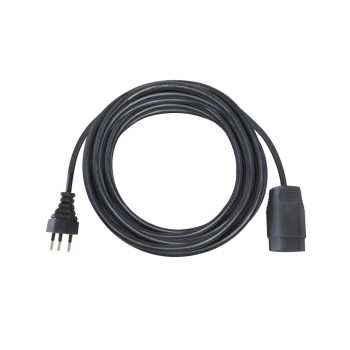 Kunststoff-Verlängerungscâble, 25m, noir, 25m, noir, 3-polig, T12/T13 Kunststoff-Verlängerungscâble, 25m, noir, 25m, noir, 3-polig, T12/T13